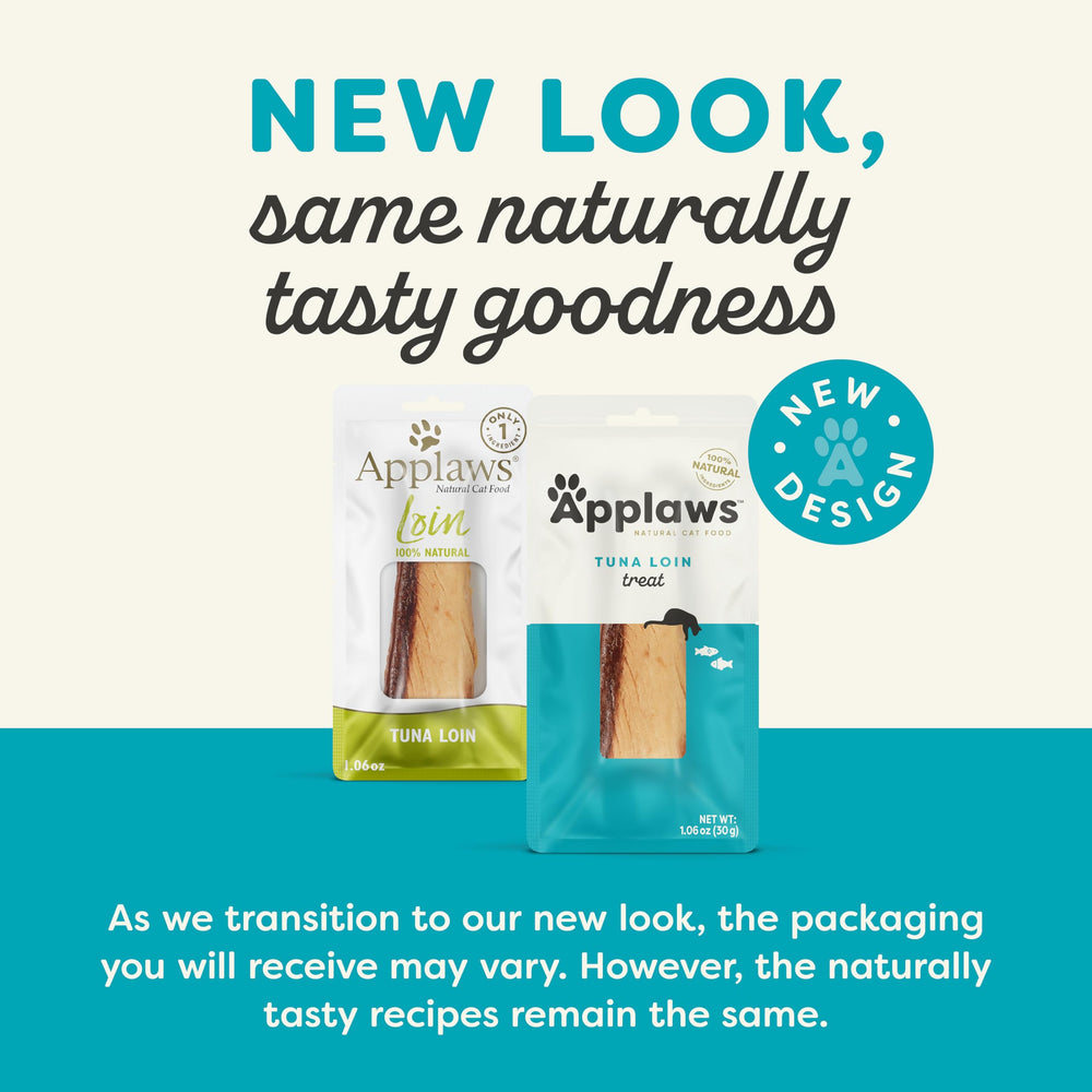 Applaws single-ingredient tuna treat closeup shows pure protein for cats