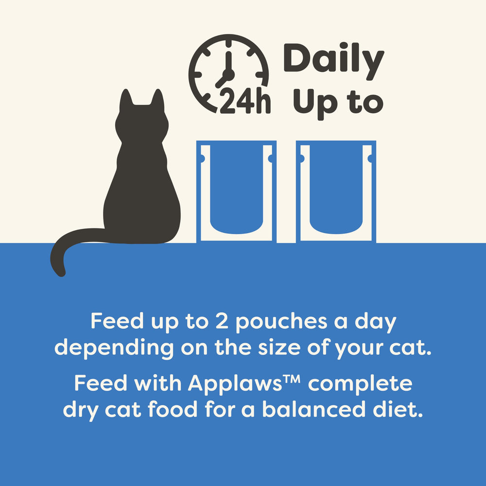 Applaws tuna fillet bone broth topper served in bowl, high-protein aid for active cats.