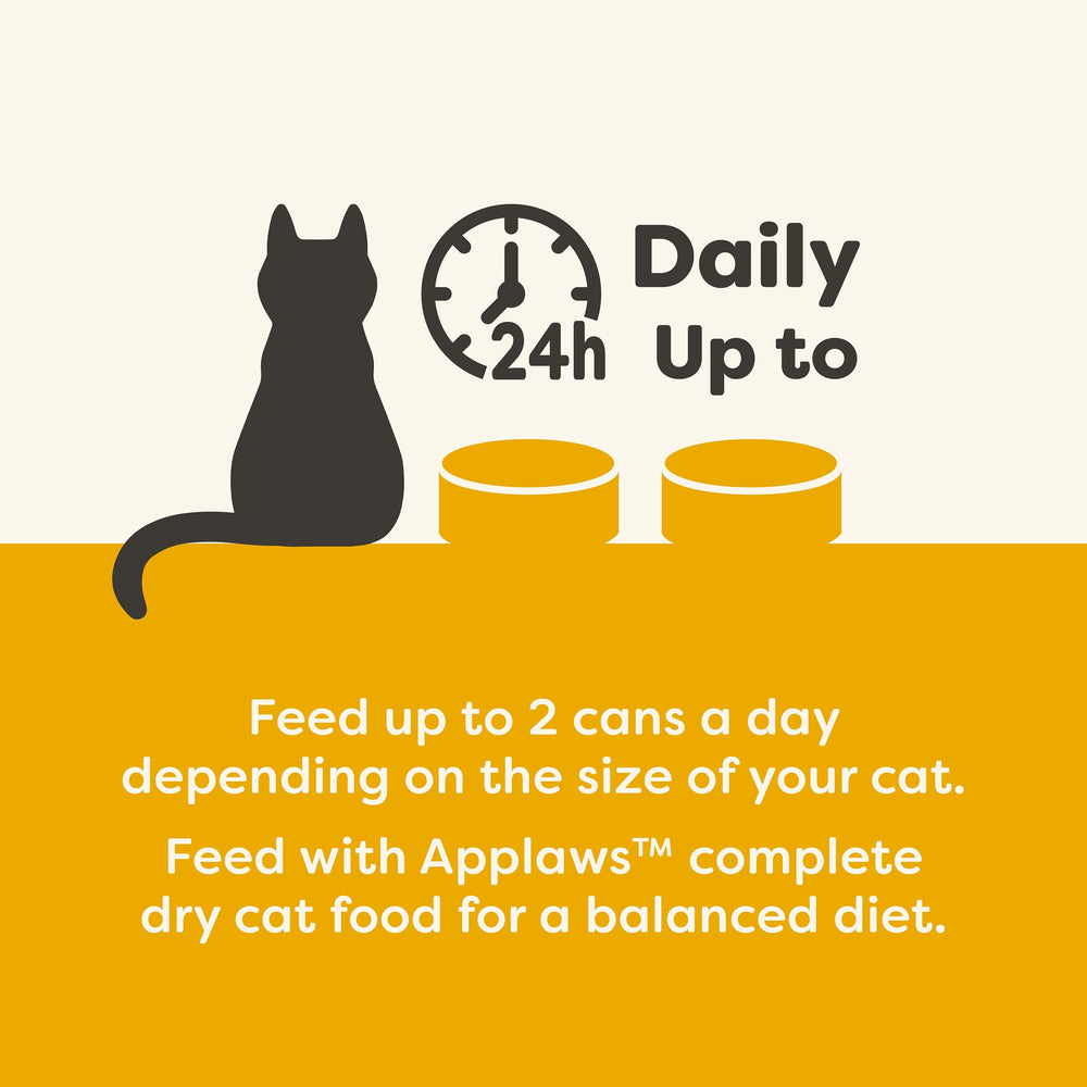 Applaws wet food with hydrating broth — helps keep cats content at mealtime.