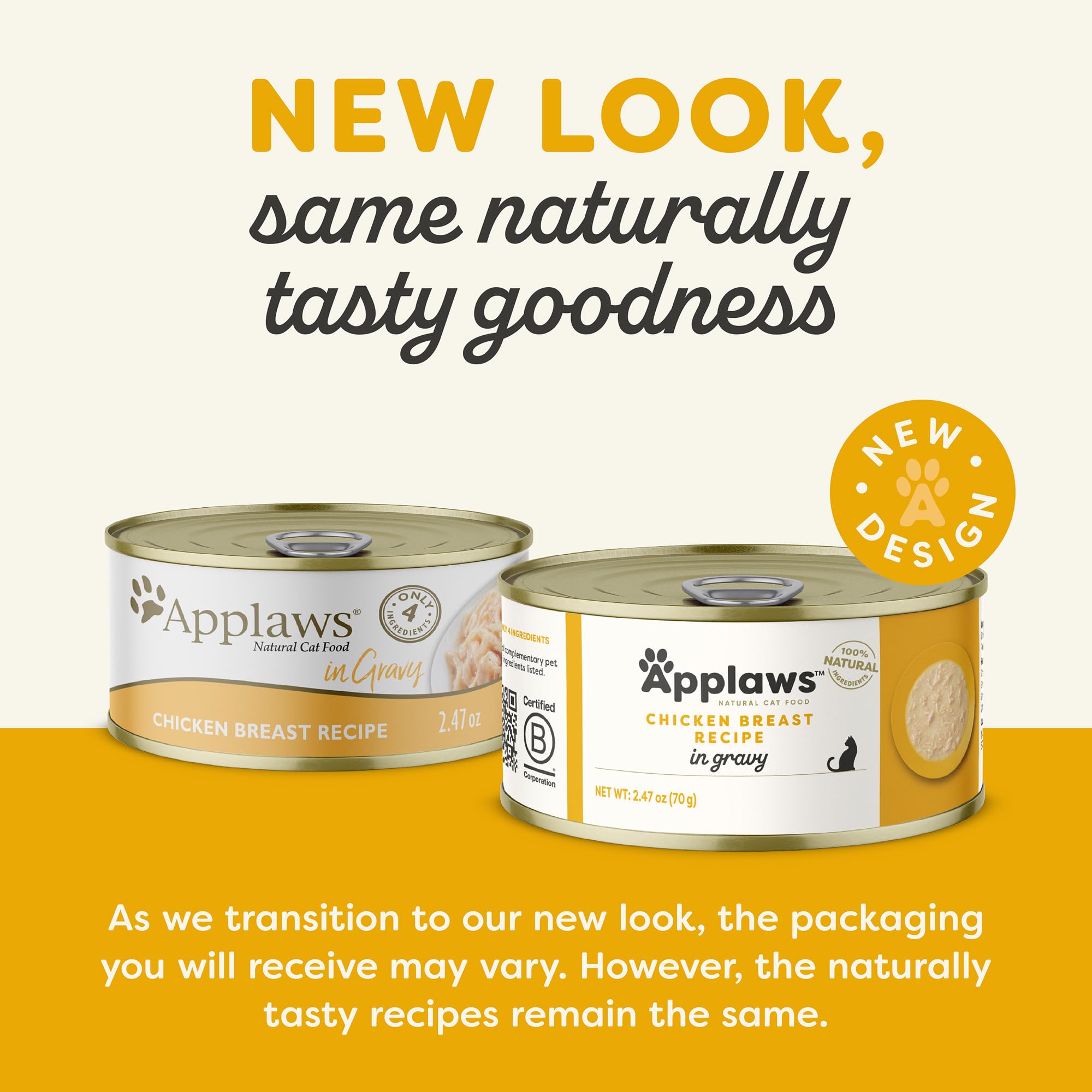 Applaws wet cat food limited ingredients label front — simple, clean nutrition for sensitive cats.