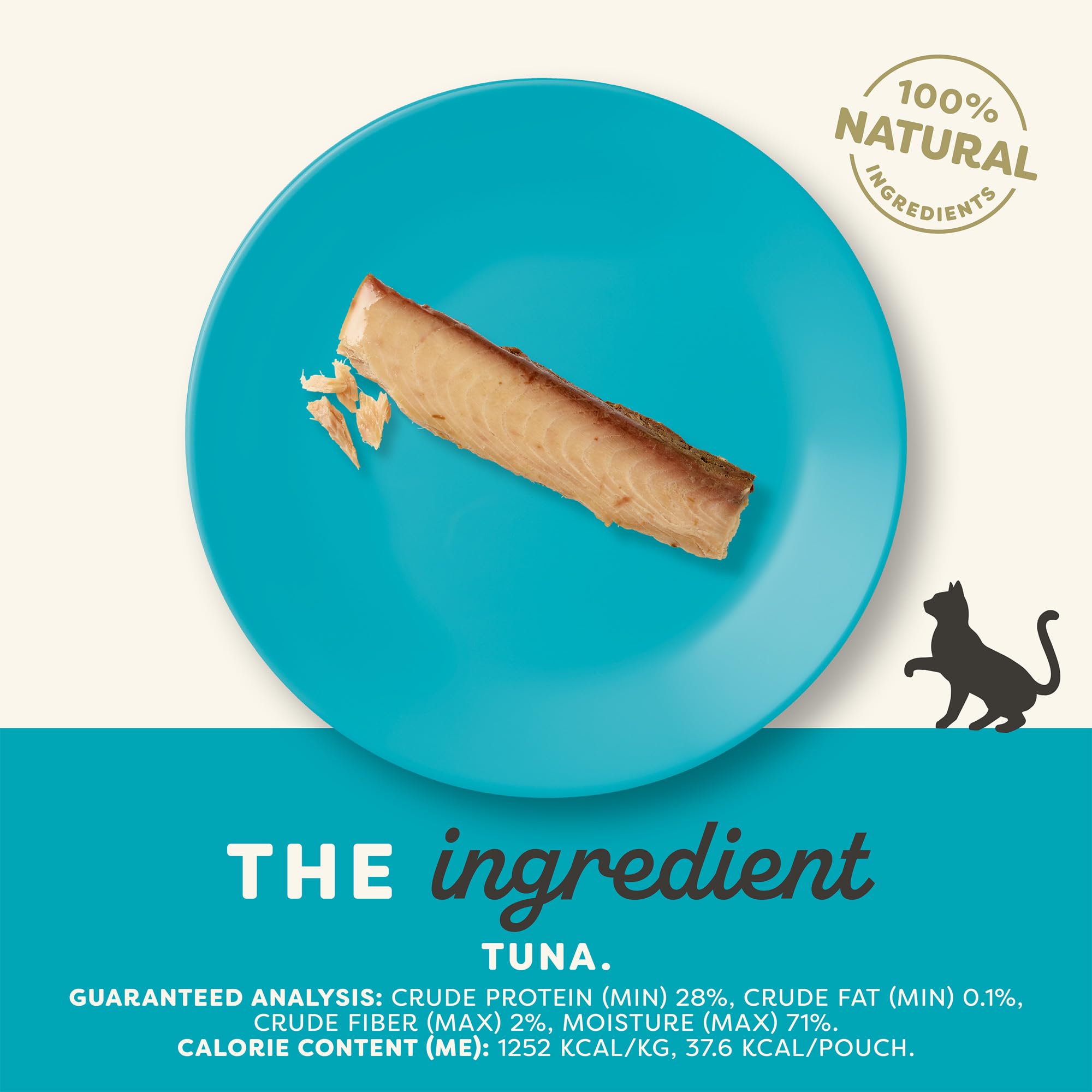 Applaws whole tuna loin sachet closeup highlighting fresh, protein-rich snack.