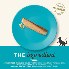 Applaws whole tuna loin sachet closeup highlighting fresh, protein-rich snack.