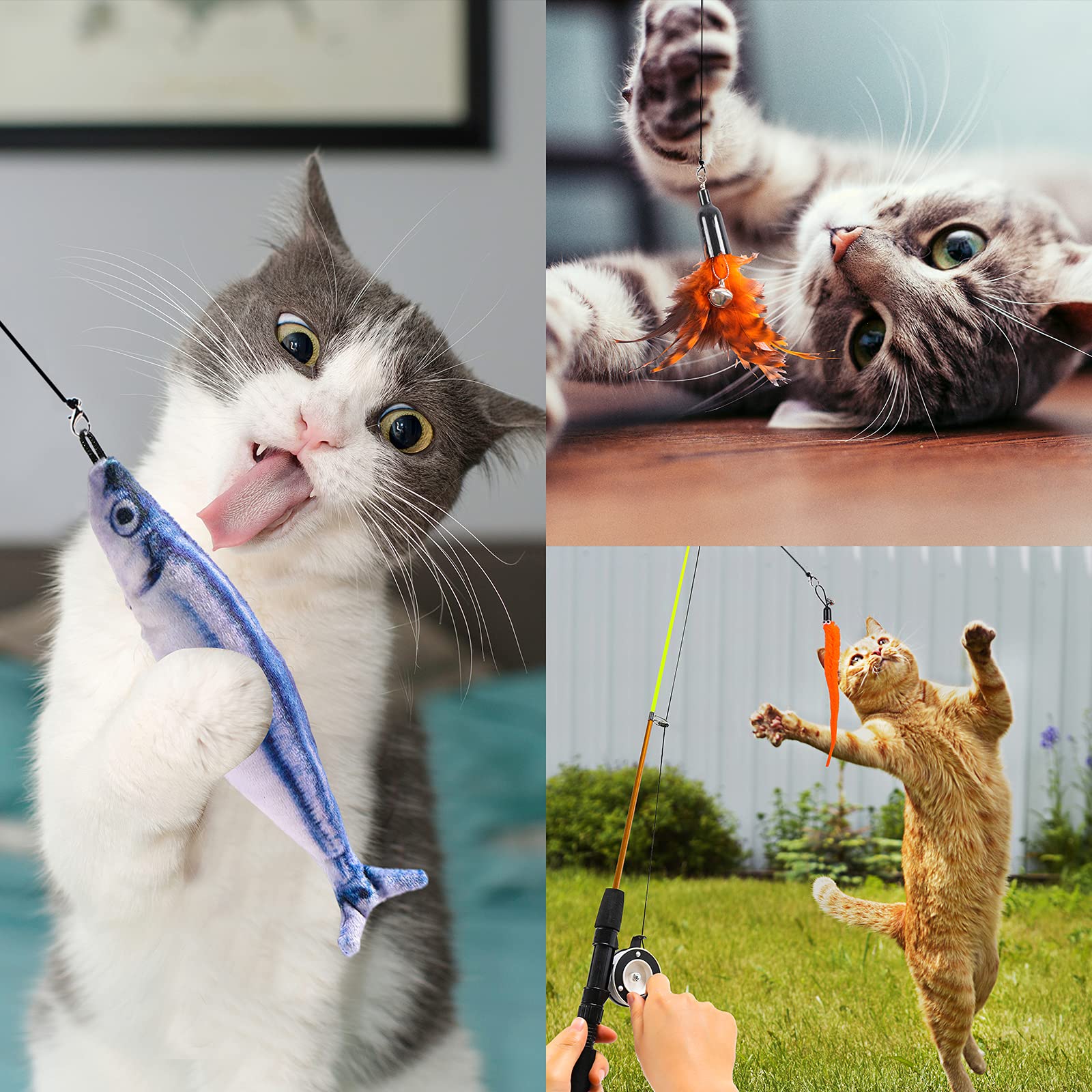 APSUAE plush fish toy offers soft targets for chasing