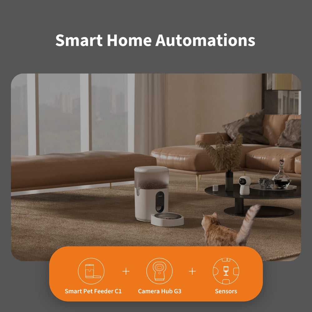 Aqara Smart Pet Feeder C1 easy-clean components promote pet-safety and hygiene.