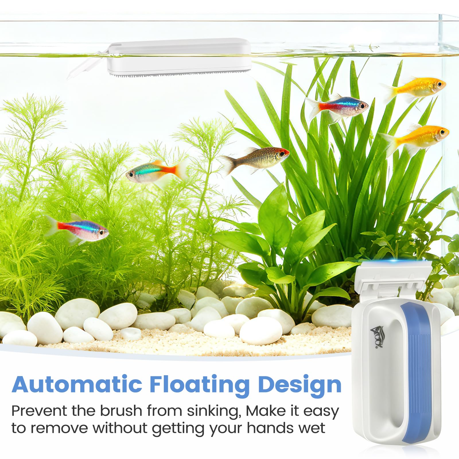 AQQA small cleaner with 3 strengths to match glass thickness for secure contact