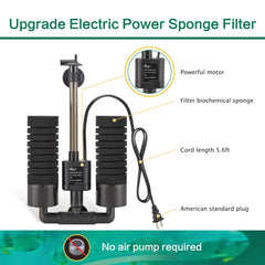 AQQA filter quiet motor demonstrates near-silent operation for peaceful tanks.