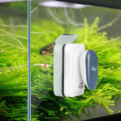 AQQA Aquarium brush—inside magnet follows outer magnet for effortless tank glass cleaning.