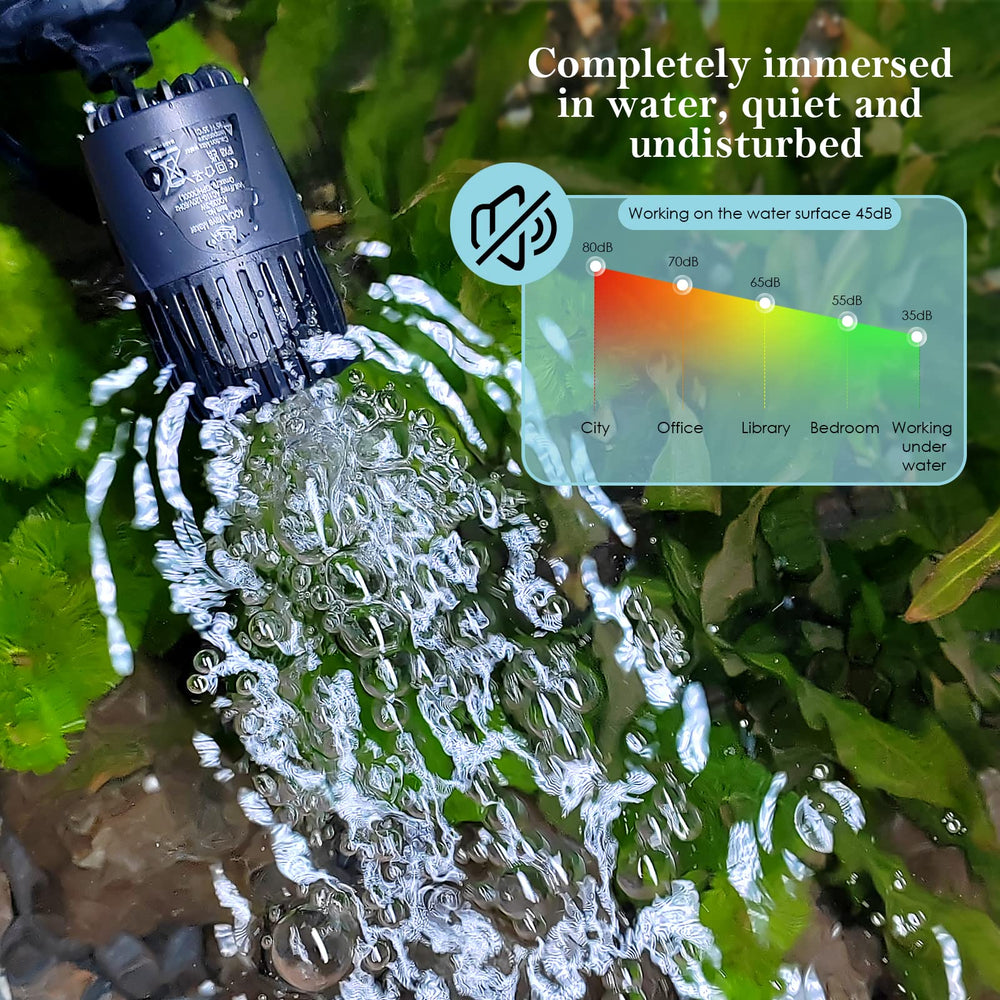 AQQA 110V/60Hz pump design enables safe aquarium circulation.