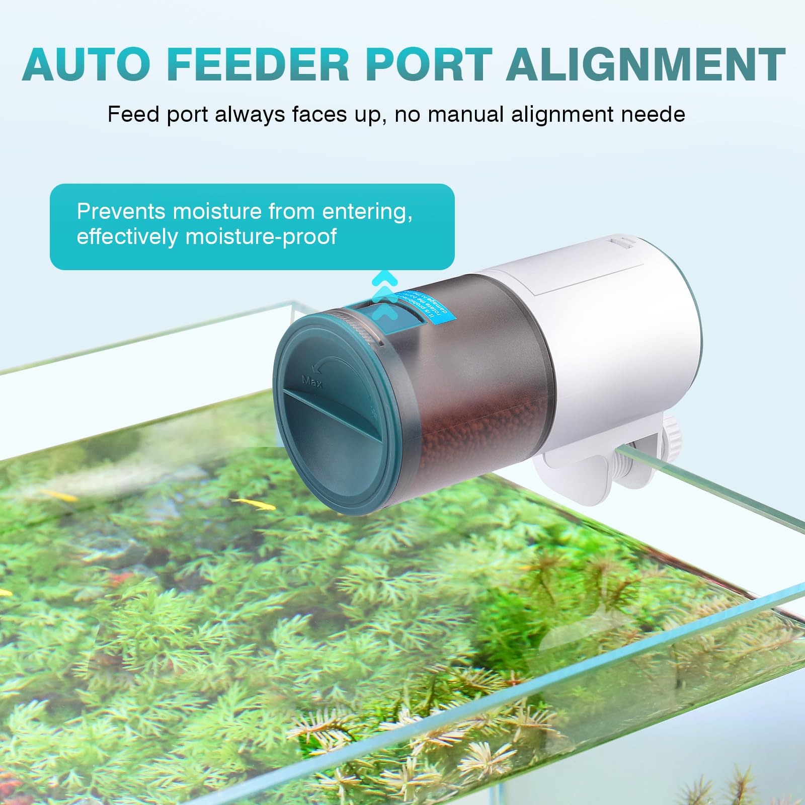 AQQA two-fixings secure feeder to open or closed tanks.