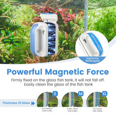 AQQA double-sided cleaner with stiff bristles for algae and soft side for exterior dust
