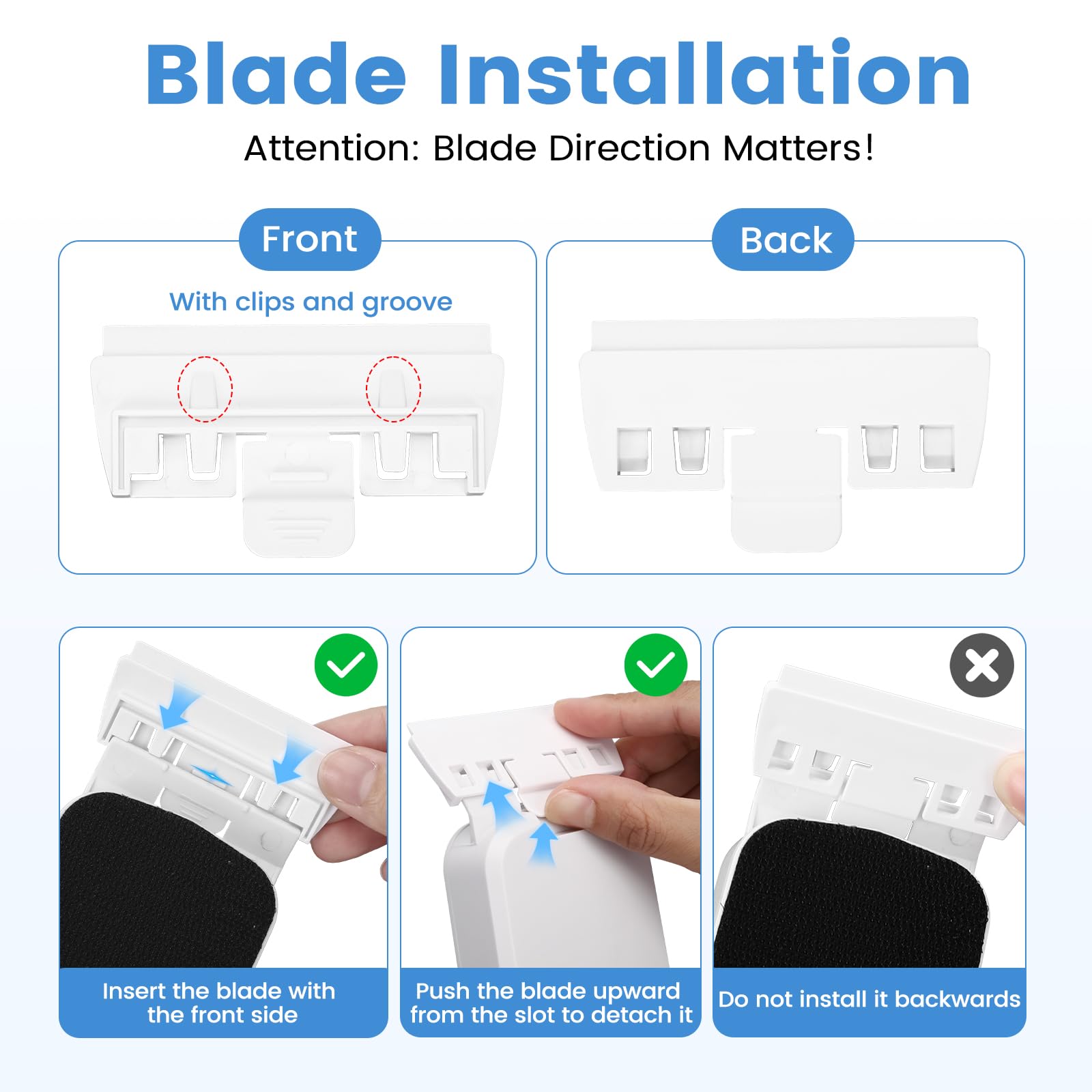 AQQA ergonomic handle with non-slip grip for comfortable long cleaning sessions