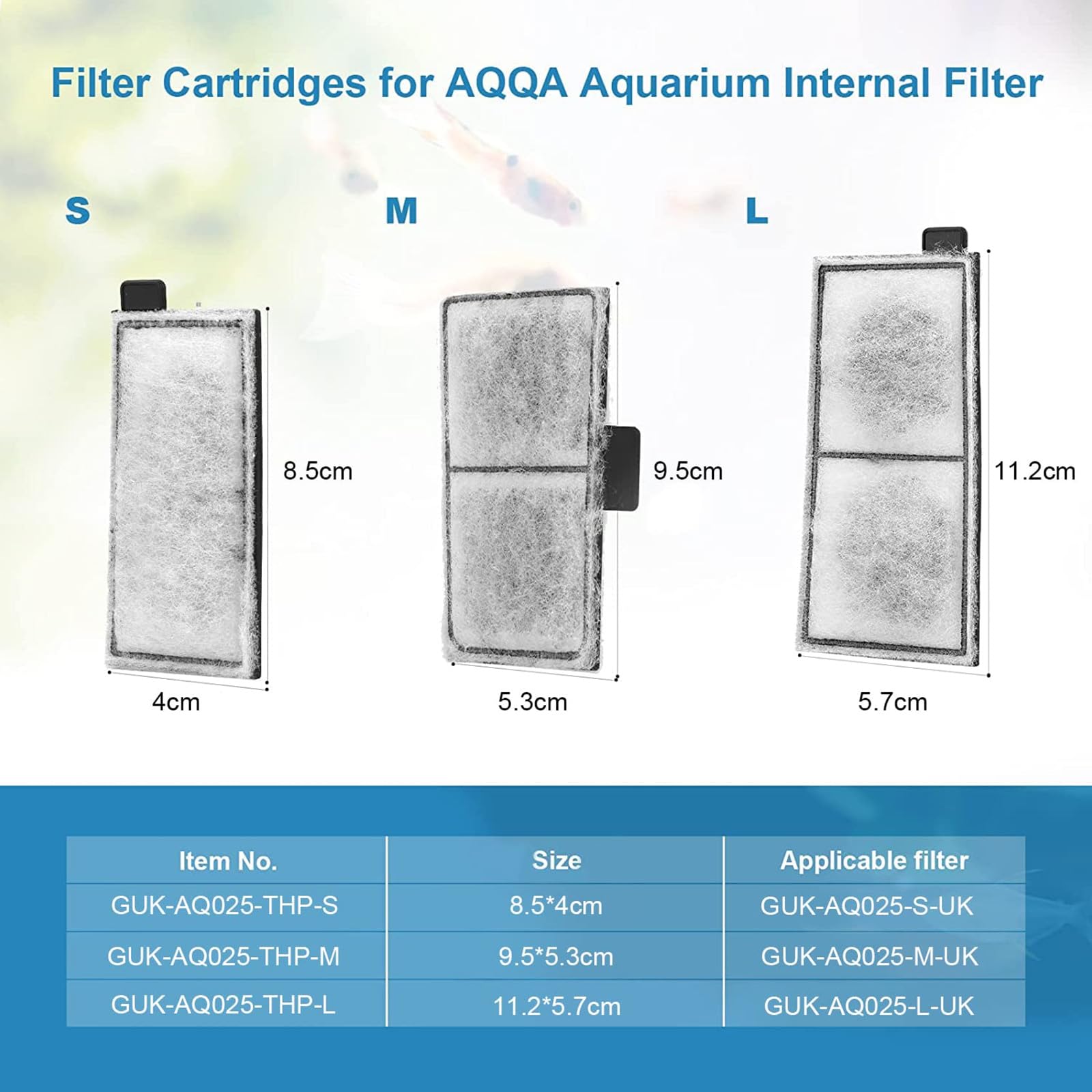 AQQA 8-pack for freshwater and saltwater application