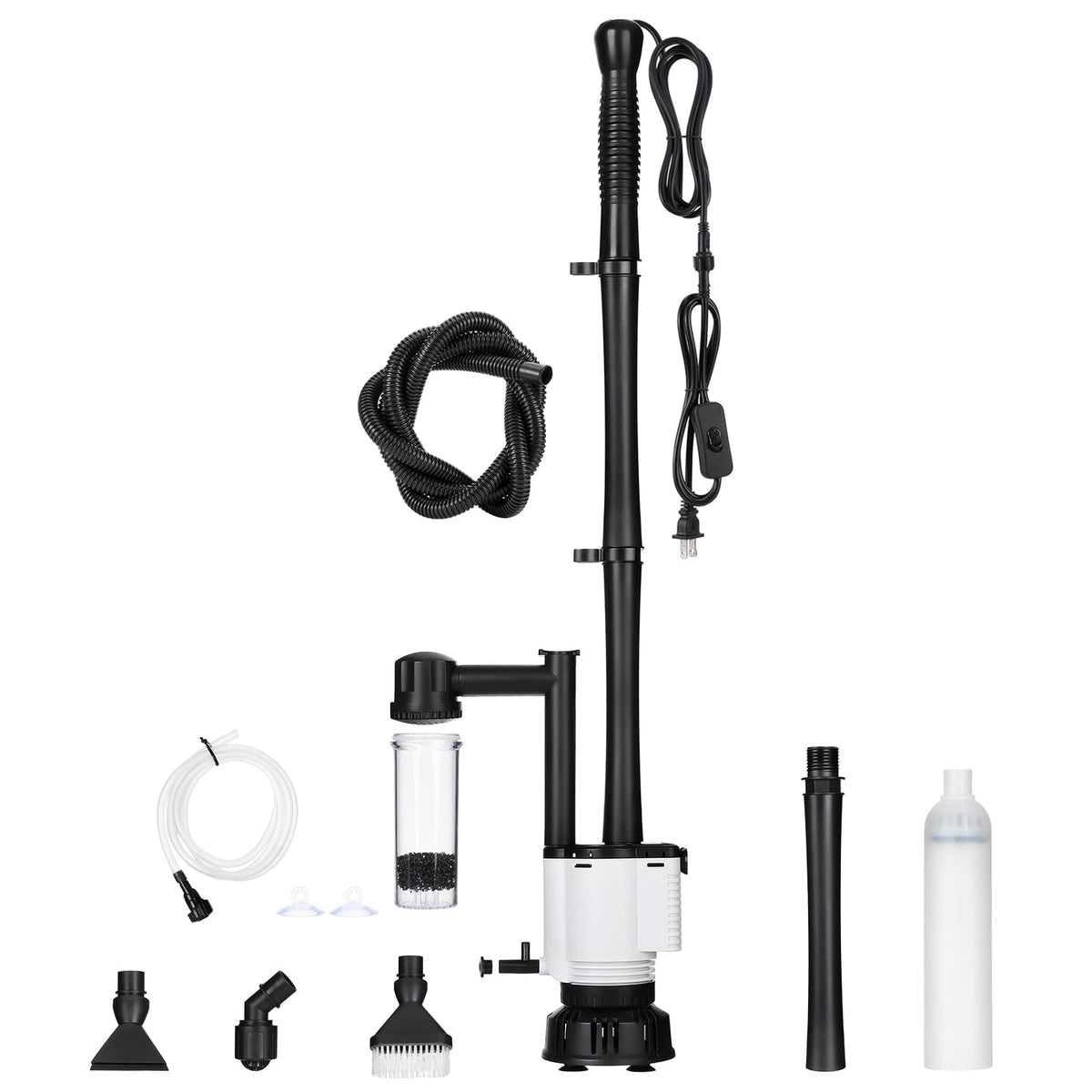 AQQA fish tank cleaner assembly enables easy setup and maintenance