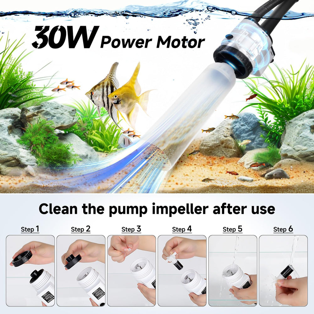 AQQA bottom suction head enables hands-free water pumping