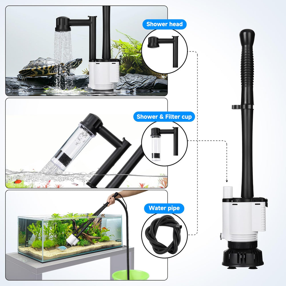 AQQA brush head clears algae from glass surfaces