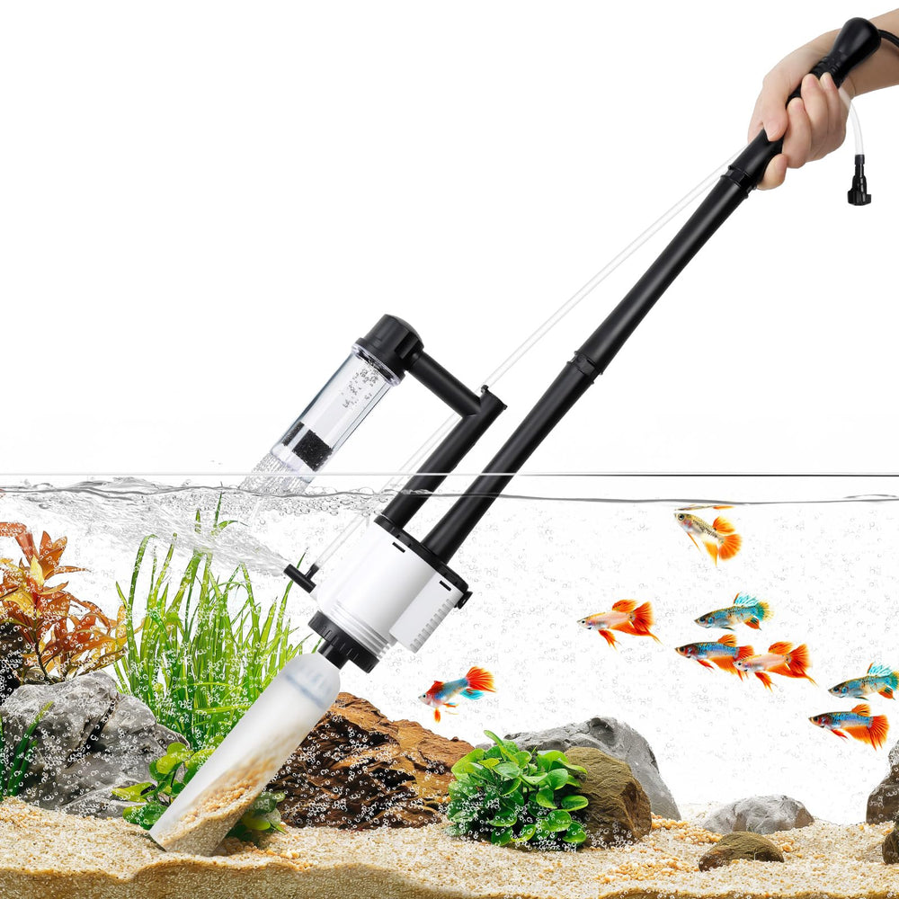AQQA filter cup captures debris for clearer aquarium water