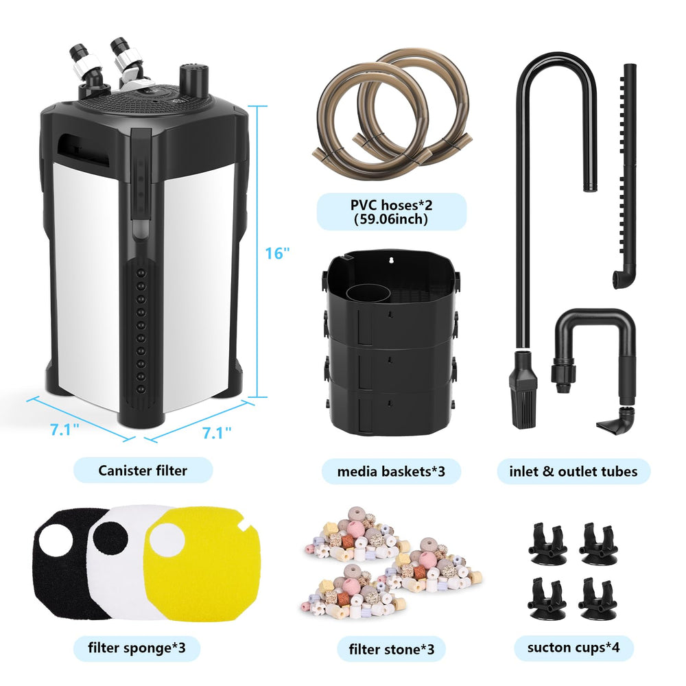 AQQA silent operation copper motor keeps aquariums peaceful and undisturbed.