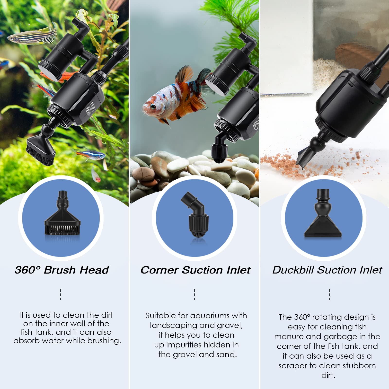 AQQA filter cup with sponge traps waste and supports filtration.