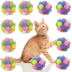 AQSXO cat-ball with bell in pink for interactive play and curiosity.