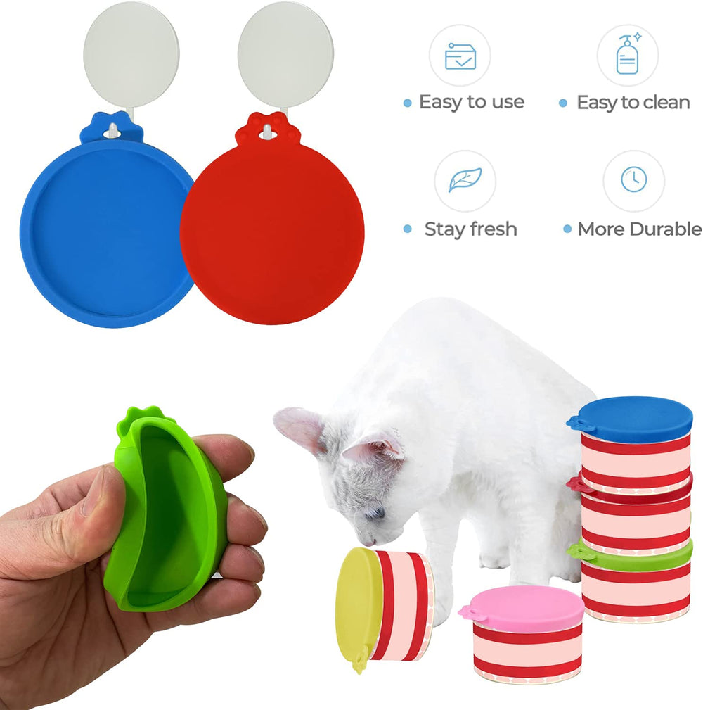 AQSXO small-can lids fit 3oz and 2.5oz cat cans for portions.
