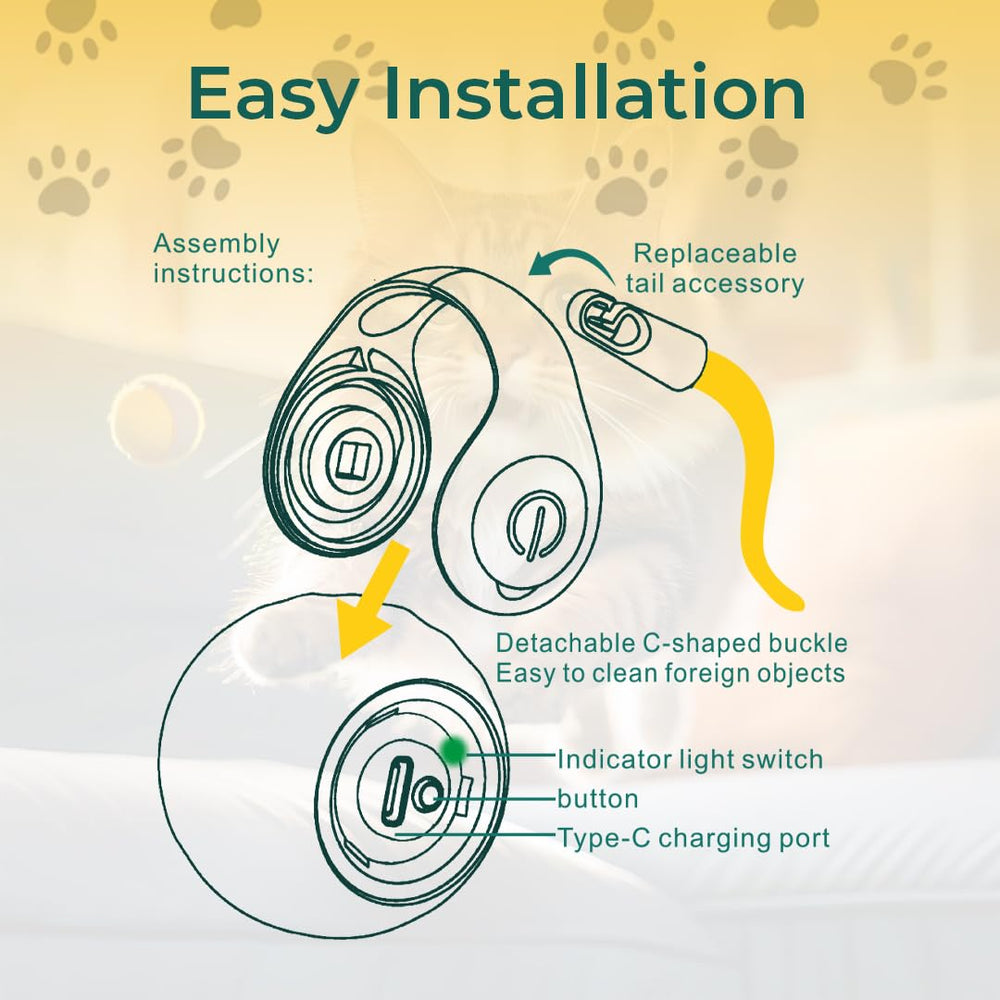 AQTELYA Speedy Tail 3.0 blue cat interaction showing pets engaging with smart play