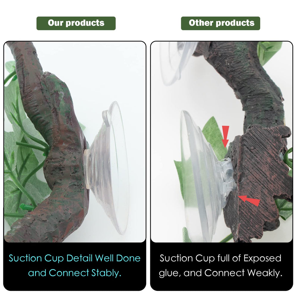AQUA KT Reptile Corner Branch Resin Material is safe and durable for terrariums.