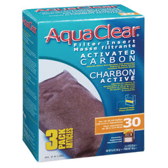 AquaClear A1382 activated carbon insert front view promotes clearer water and odor control.