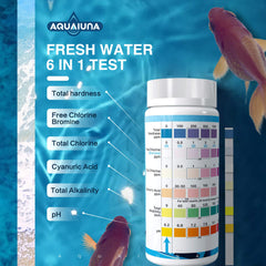 AQUALUNA test strips 6in1 nitrate chart helps monitor nitrate levels in tanks