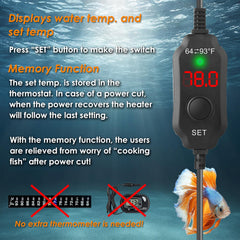 AquaMiracle 15W safety protections including dry-run and overheating cutoffs