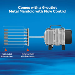 AquaMiracle adjustable outlets allow precise air distribution to each outlet.