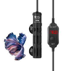AquaMiracle aquarium heater with LED display offering precise temperature control for your fish.