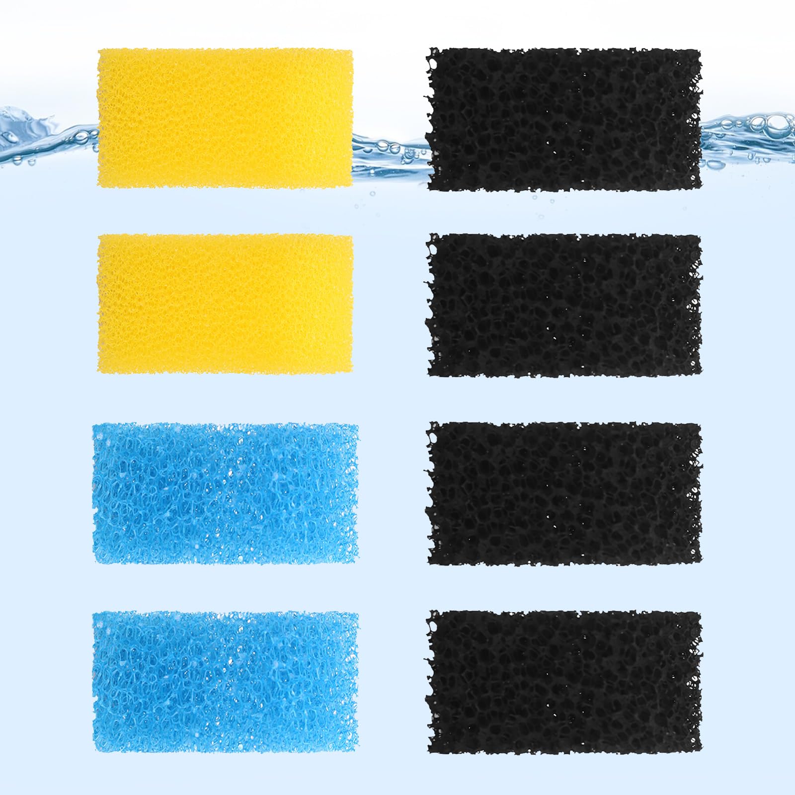 AquaMiracle coarse sponge closeup traps large debris for a cleaner aquarium
