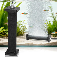 AquaMiracle rubber air stone front view showing compact diffuser for efficient oxygen release.