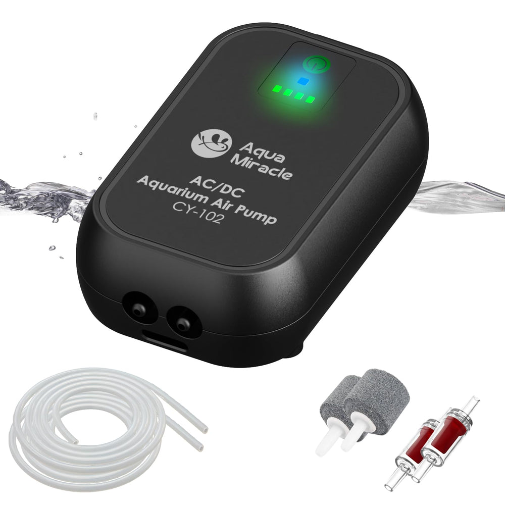 AquaMiracle USB air pump main unit provides steady tank aeration on the go