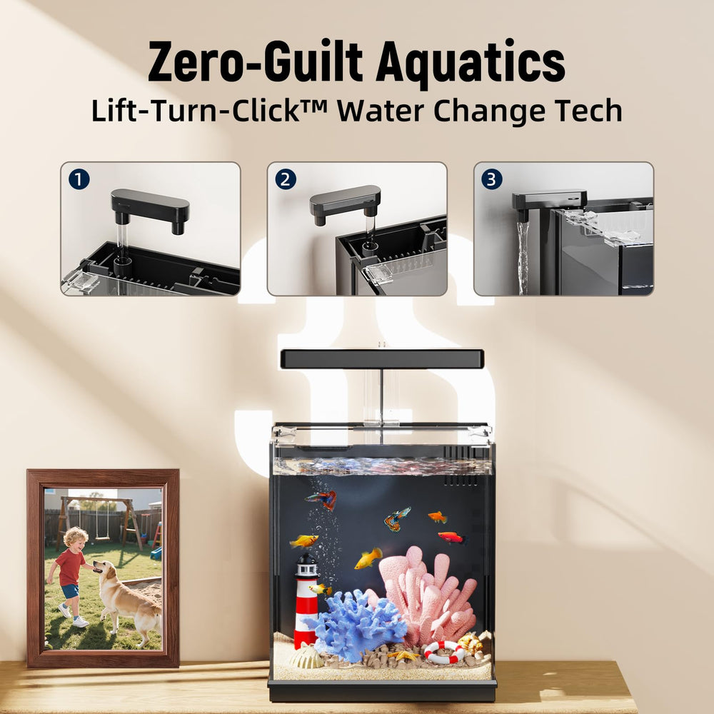 AQUASMITH Beta Tank HD viewing offers vibrant colors and sharp tank visibility.