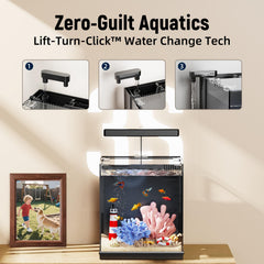 AQUASMITH Beta Tank HD viewing offers vibrant colors and sharp tank visibility.