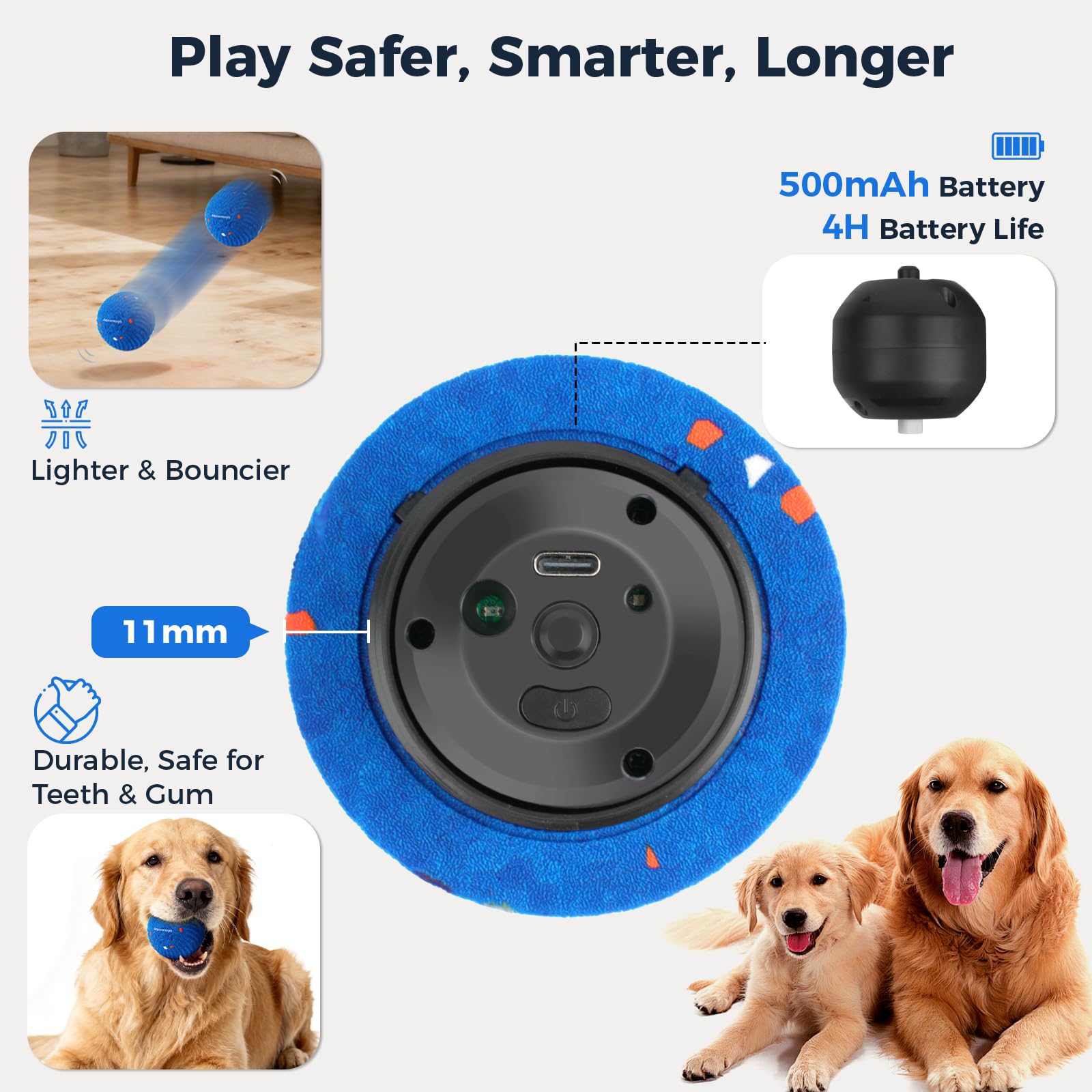 Aquamorph durable TPU shell close-up highlights chew-resistant surface.
