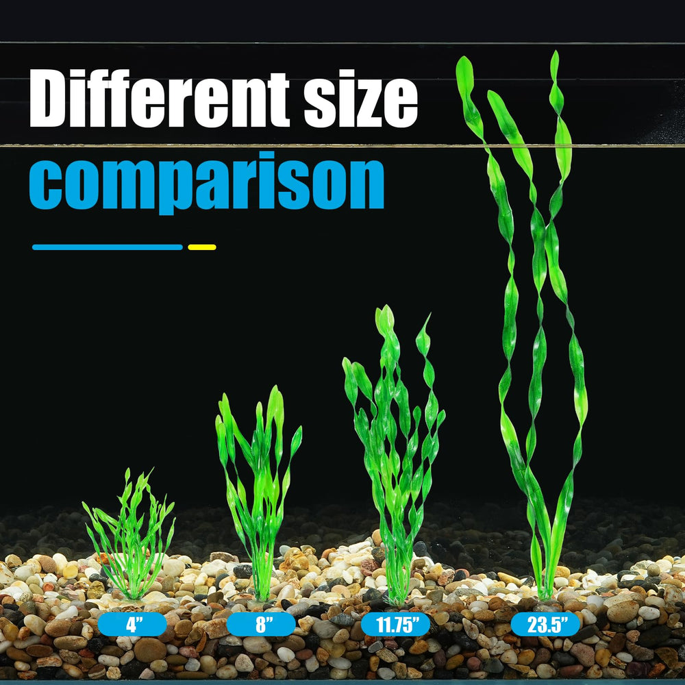 AQUANEAT 10-pack artificial plants for quick tank refresh and habitat fill.