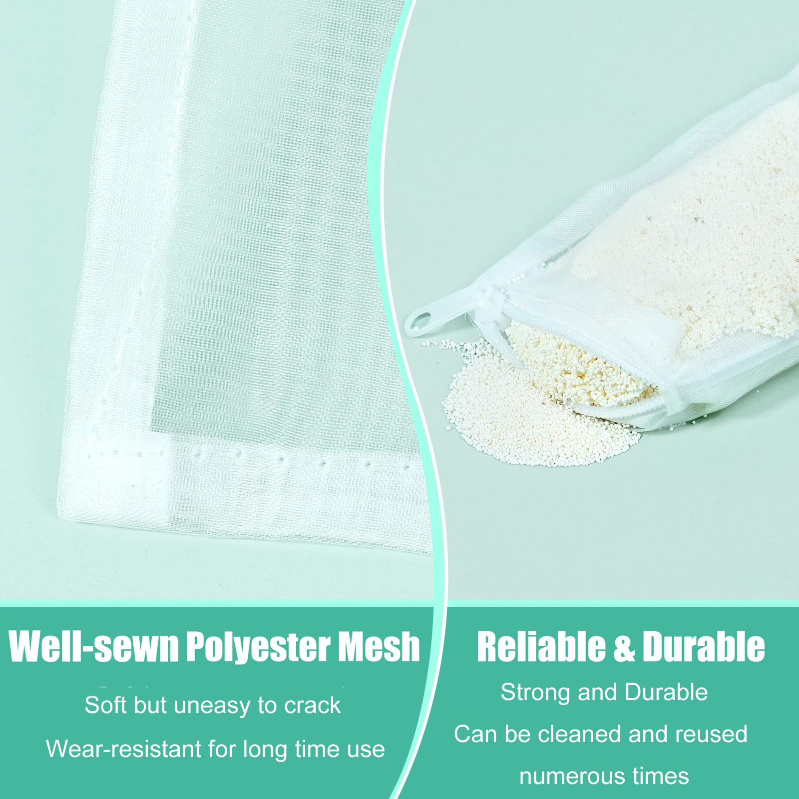 AQUANEAT 100-micron mesh closeup highlights fine media capture for clearer water.