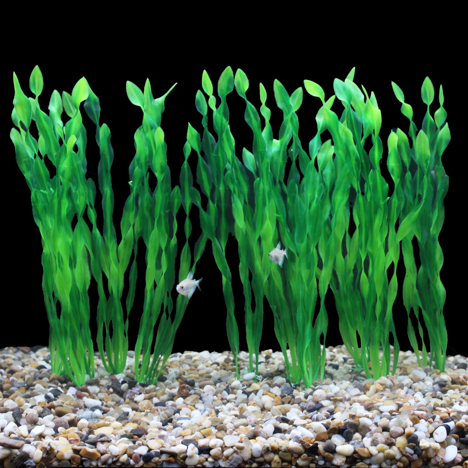 AQUANEAT 11.75-inch tall plants fit 20 gallon tanks and larger.