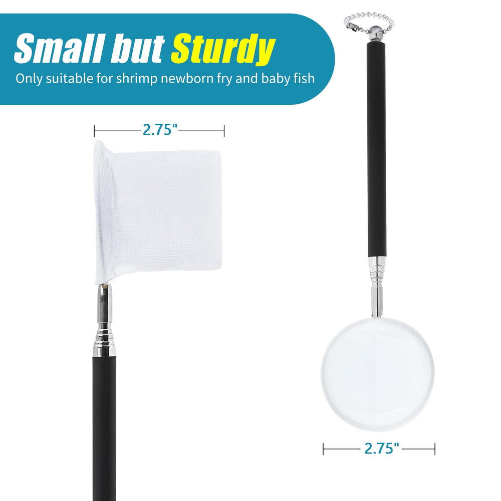 AQUANEAT 2.75-inch diameter net designed for small debris and delicate captures