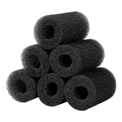 AQUANEAT 6-pack pre-filter sponge packaging shows flat pieces for easy storage and setup.