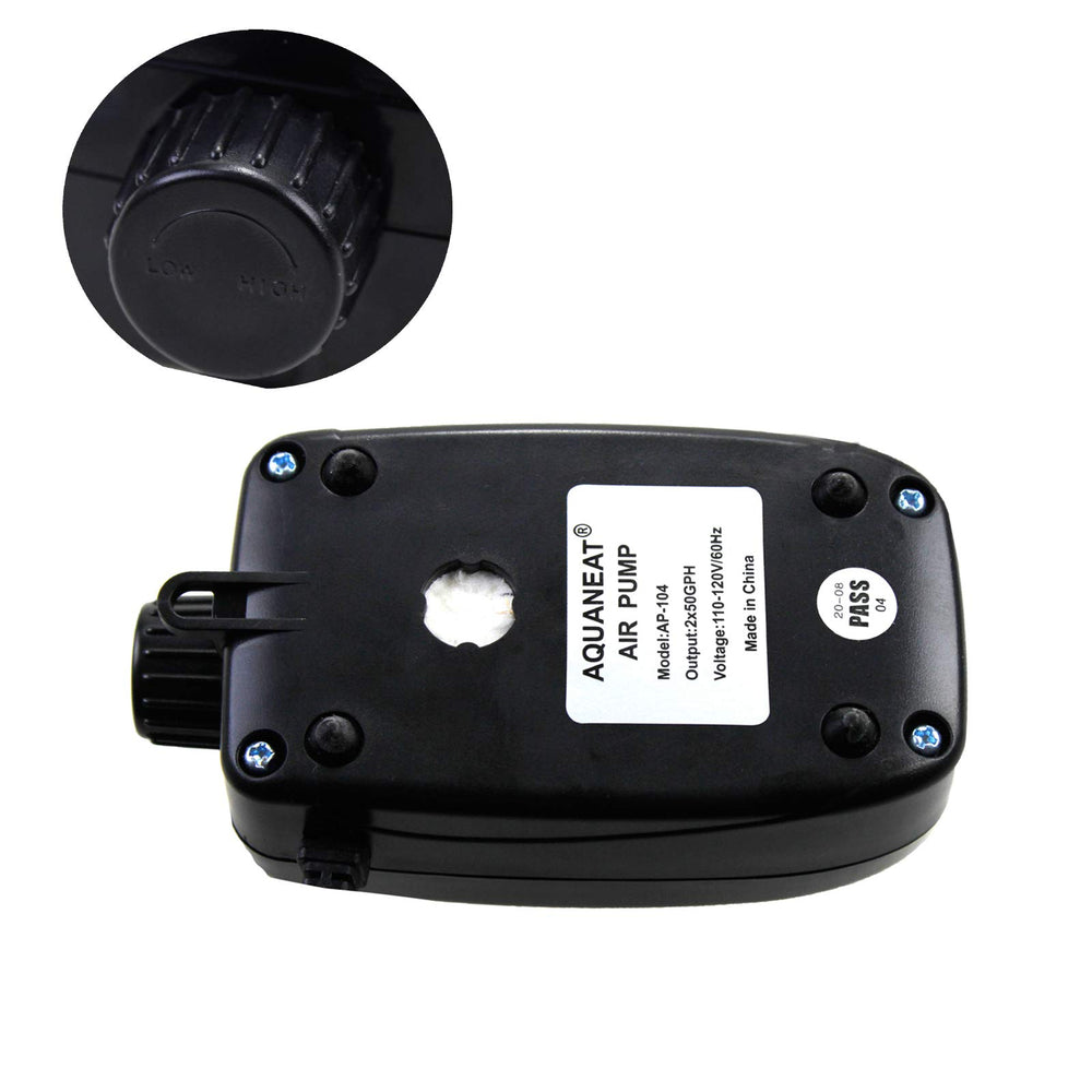 AQUANEAT adjustable air-flow control knob for customizable oxygen delivery