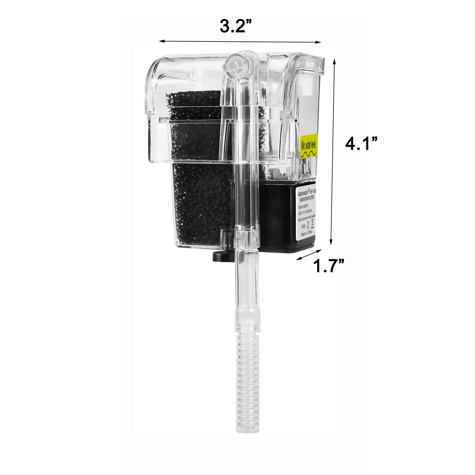 AQUANEAT adjustable flow lets you tailor current for fish and plants.