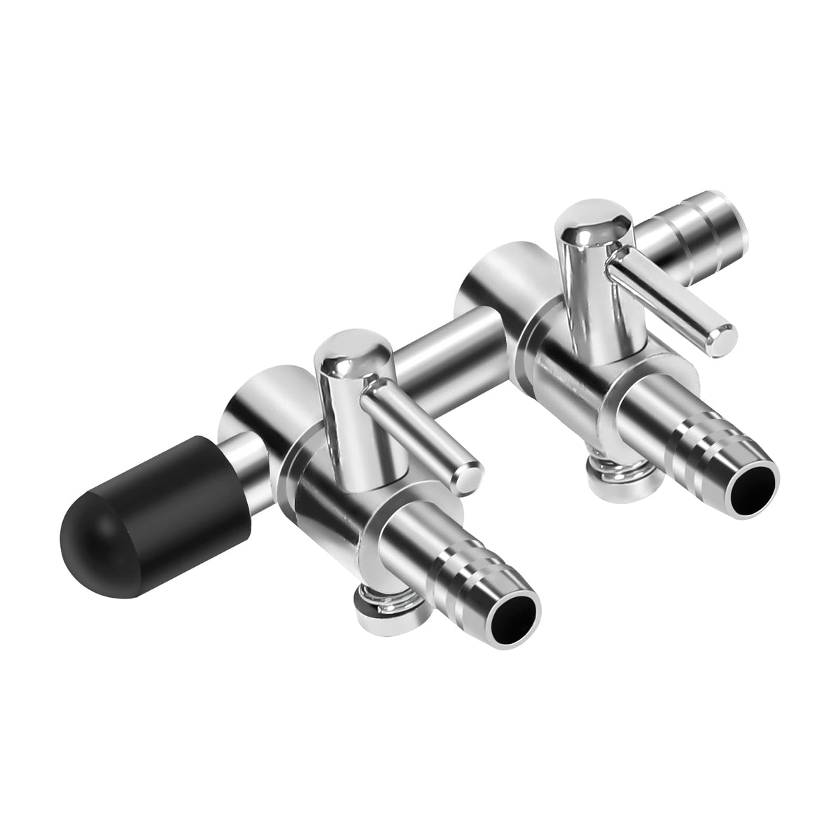 AQUANEAT air pump splitter front view with dual ports for versatile aeration.