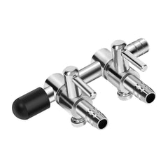AQUANEAT air pump splitter front view with dual ports for versatile aeration.