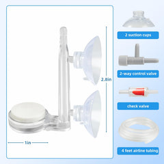AQUANEAT 1 inch diameter air stone fits standard tubing for easy setup
