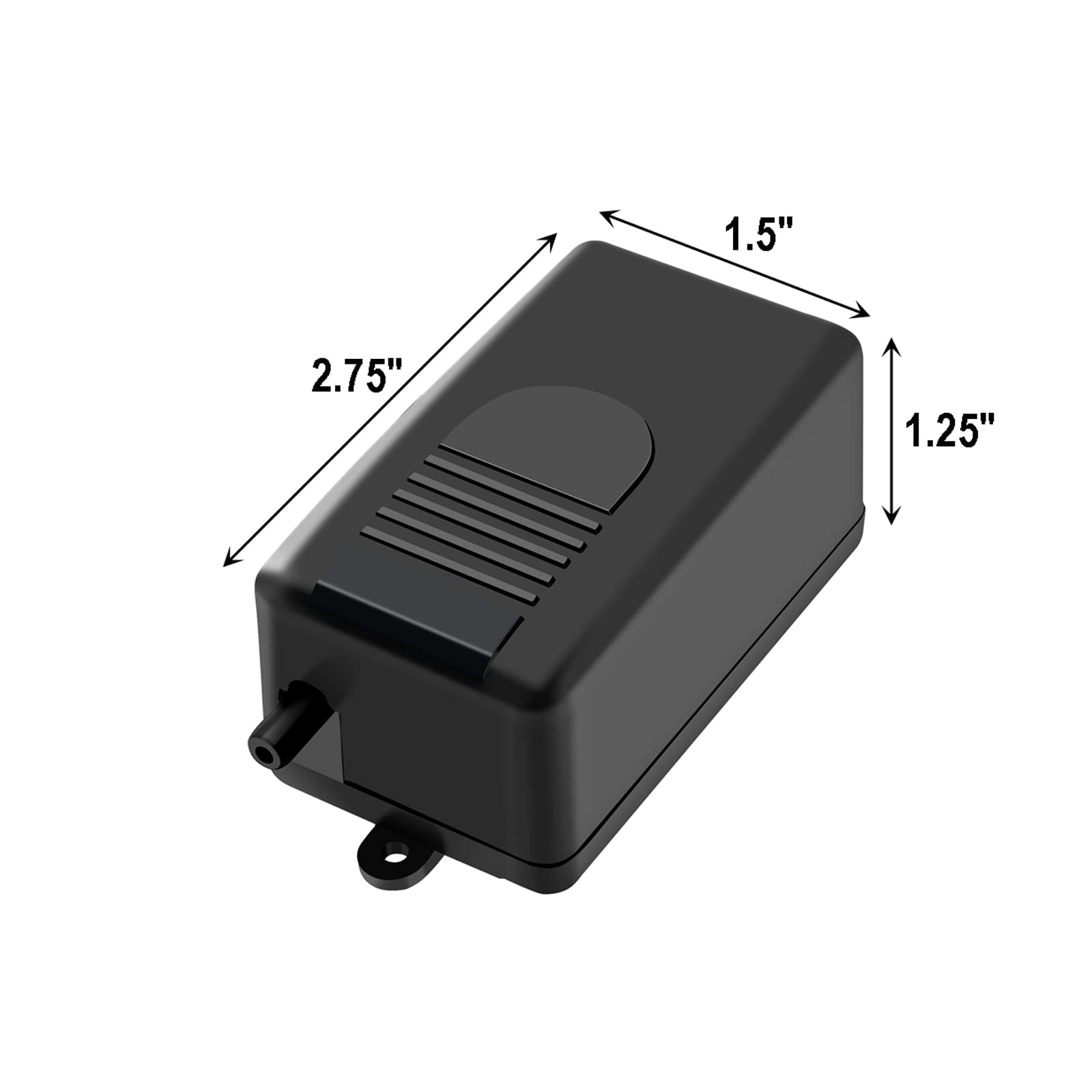 AQUANEAT air tubing 4ft connected to pump enables flexible positioning for quiet operation