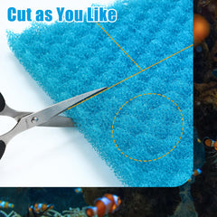 AQUANEAT aquarium bio sponge fine black enables finer particle removal for clearer water.