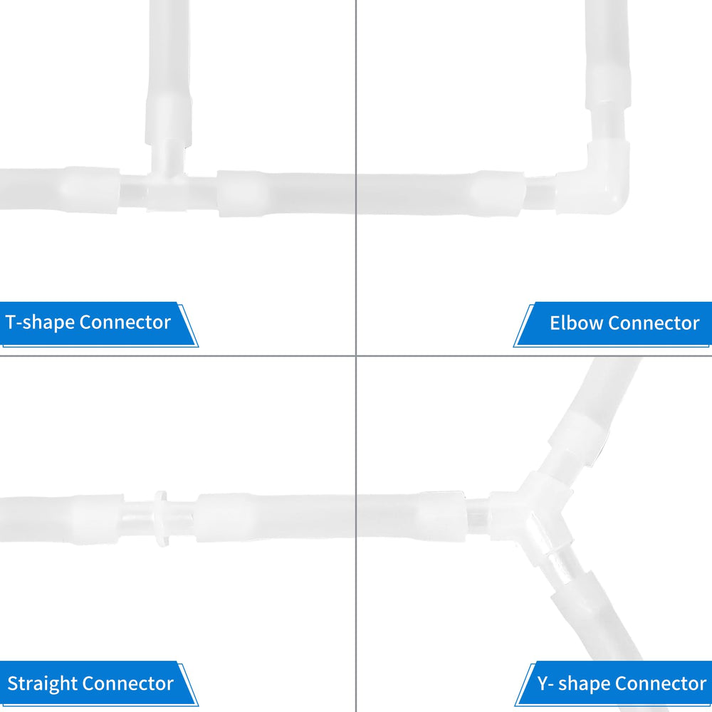 AQUANEAT aquarium elbow connector for corner routing of tubing.